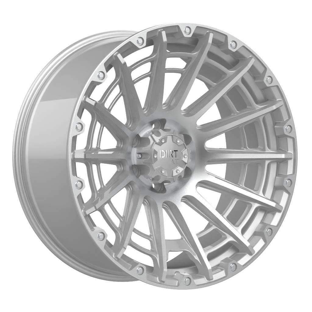 STATUSFÄLGAR D56 SILVER MACHINED FACE 10x22 6/139.7 ET-20 CB106.1