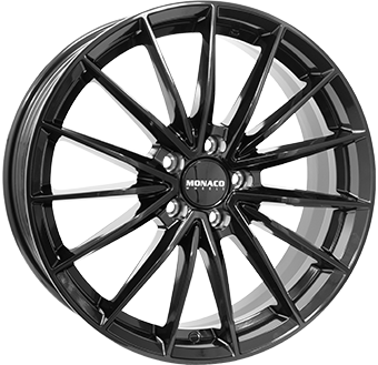MONACO WHEELS GP14 GLOSS BLACK 8x18 5/112 ET45 CB66.6