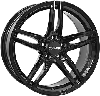 MONACO WHEELS GP1 GLOSS BLACK 8x18 5/114.3 ET40 CB67.1