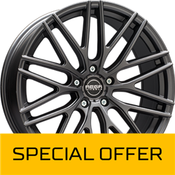 MEGA WHEELS CETUS ANTHRACITE GREY 7.5x17 5/108 ET47 CB63.3