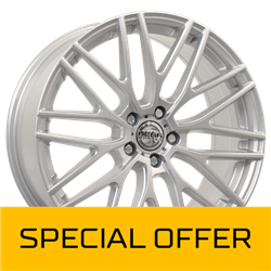 MEGA WHEELS CETUS SILVER 8x18 5/112 ET30 CB66.6