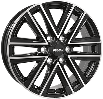MONACO WHEELS VT1 BLACK POLISHED 8x18 6/130 ET50 CB84.1