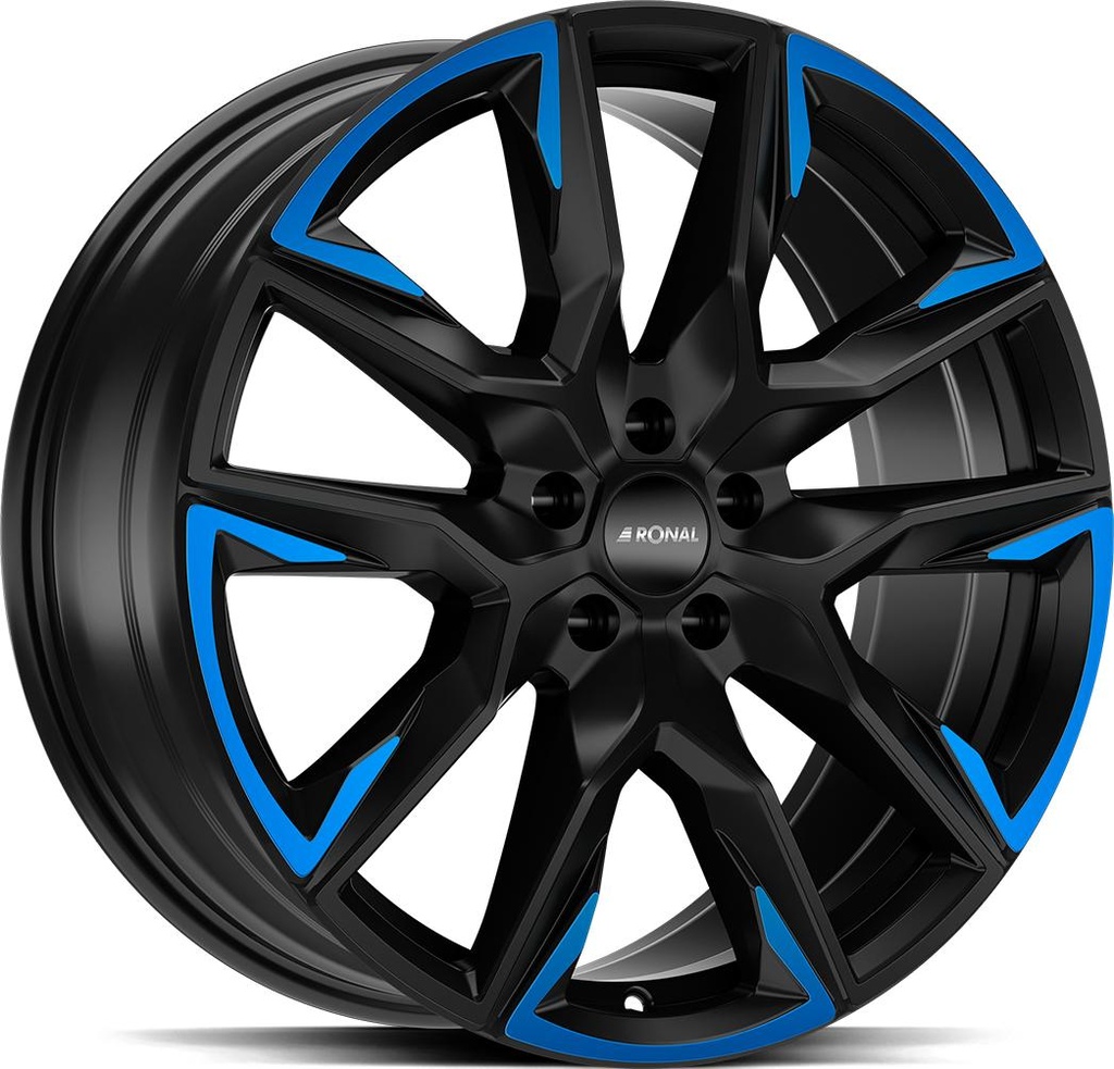 RONAL R71 JET BLACK MATT BLUE TINTED MAT 9x21 5/114.3 ET52 CB76