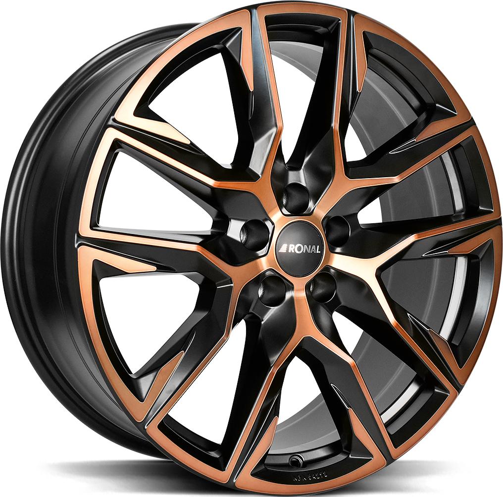 RONAL R71 JET BLACK COPPER MATT FRONT CU 9.5x21 5/130 ET60 CB71.6