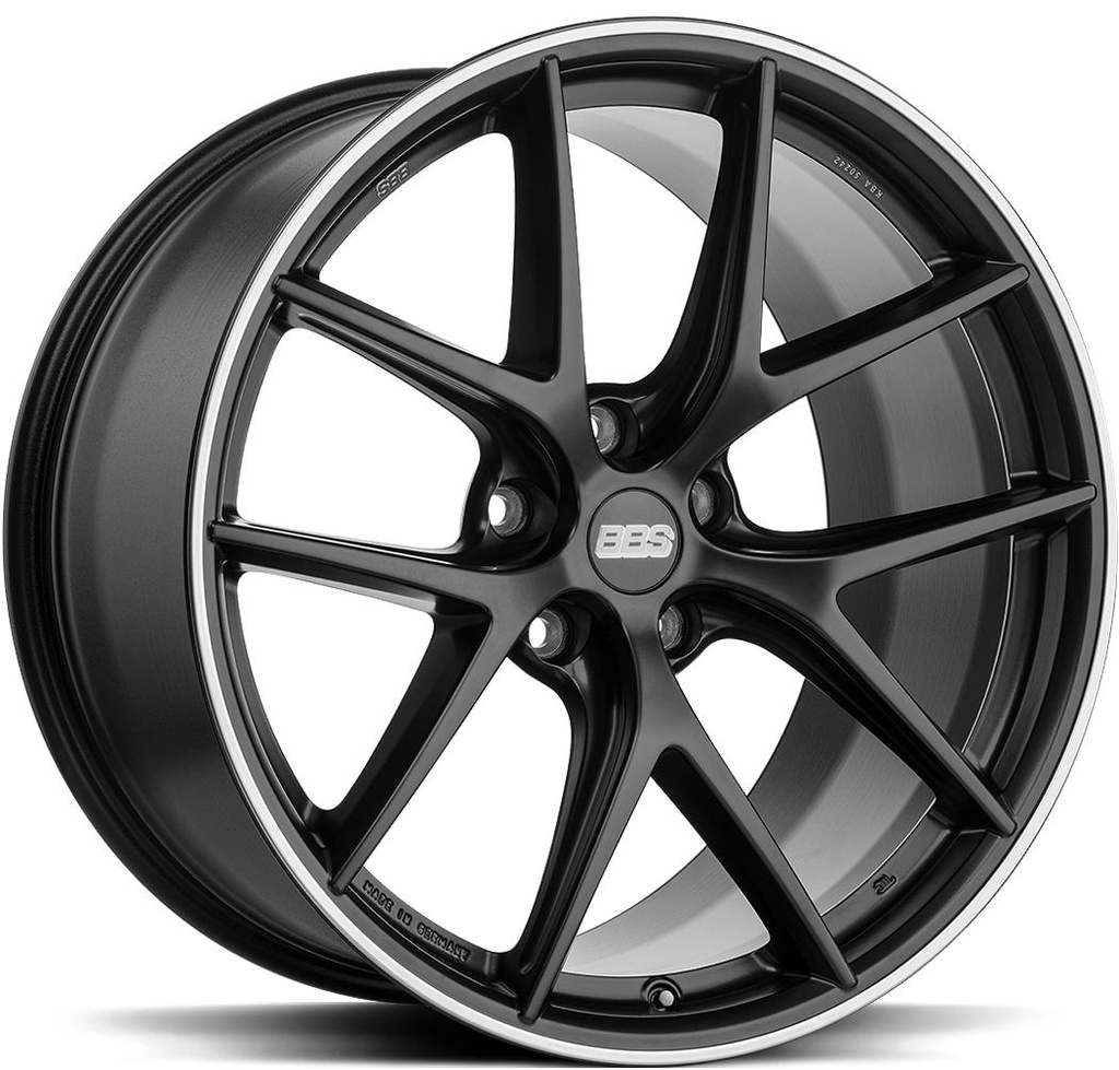 BBS CI-R MATT BLACK POLISHED 8x19 5/112 ET44 CB82
