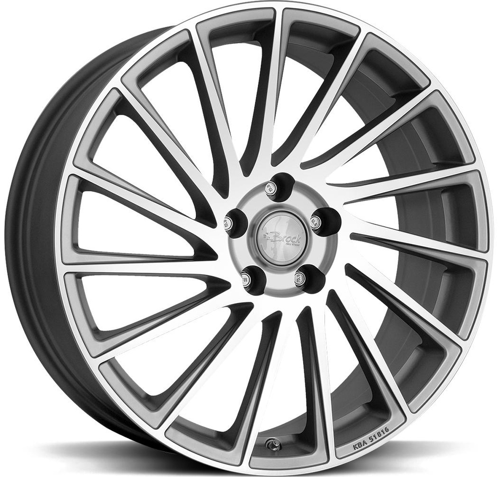 BROCK B39 FERRIC GREY POL 7.5x19 4/100 ET38 CB63.4
