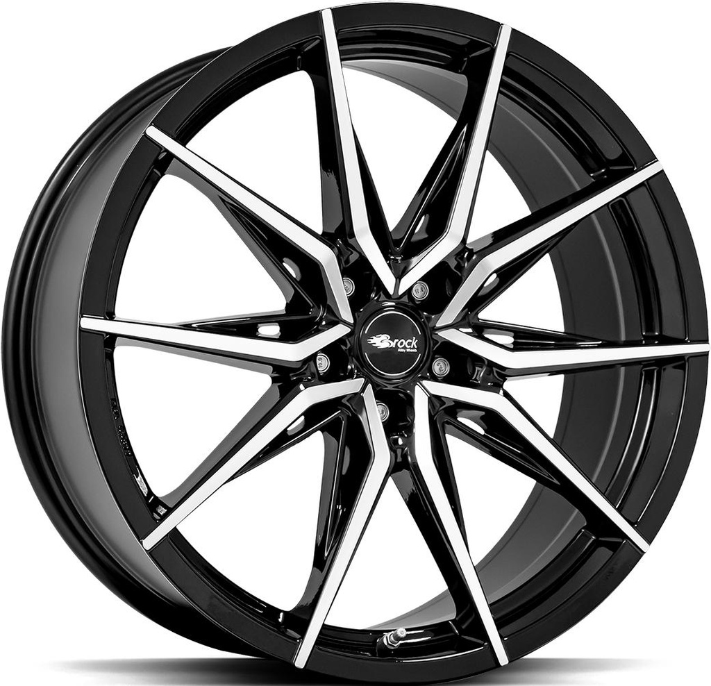 BROCK B42 BLACK FULL POL 8.5x20 5/120 ET30 CB72.6