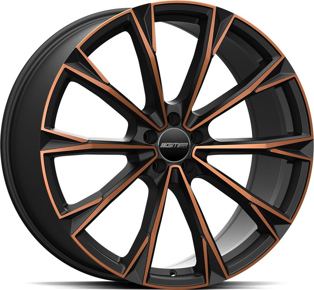 GMP TOTALE SATIN BLACK BRONZE ORANGE 9.5x21 5/108 ET54 CB63.4