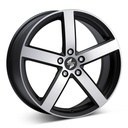 ETA BETA EROS M.BLK/POL 8x18 5/112 ET44 CB57.1