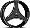 GMP A123 PIANO BLACK DIAM 9.5x22 5/112 ET42 CB66.6