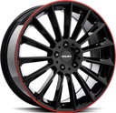 OXGIN FRITZ BLACK RED LIP 8.5x20 5/112 ET35 CB66.6